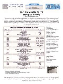 pmma technical data sheet