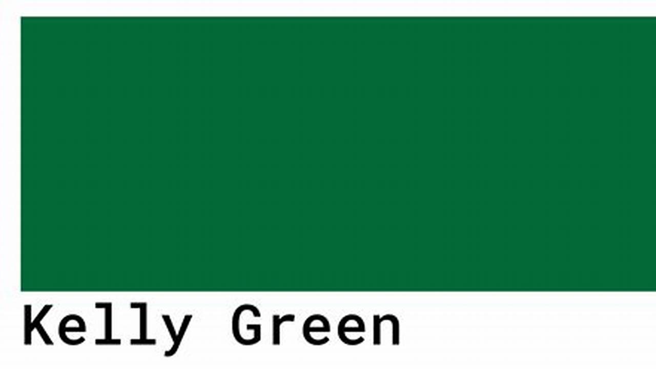 PMS Color for Kelly Green