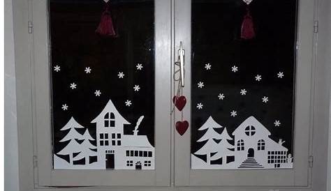 Pochoir Noel Fenetre s De Noël Pour La Décoration Des Fenêtres