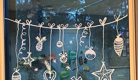 Pochoirs de Noël pour la décoration des fenêtres Pochoir