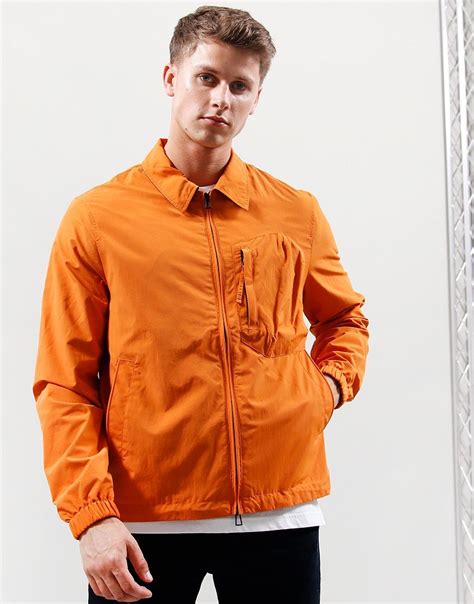 Pocket Orange Jacket Mens
