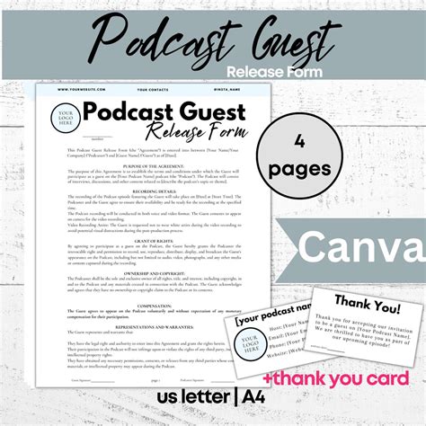 Podcast Guest Application Template
