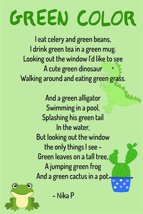 poem about the color green