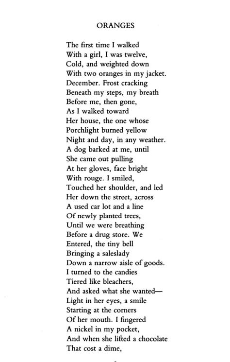 Poem Called Oranges