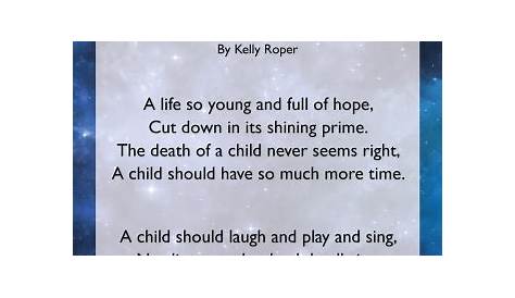Poems Death Of A Child Top 25 Poetry On Losing Family Or