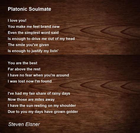 poems about platonic soulmates