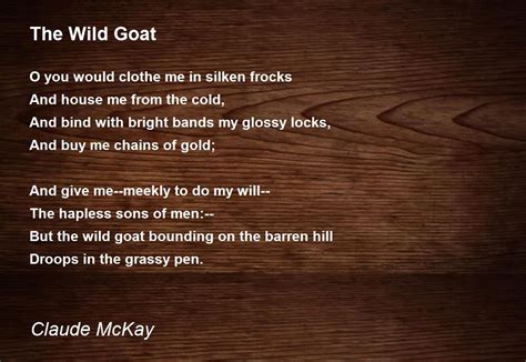 poems of the goat