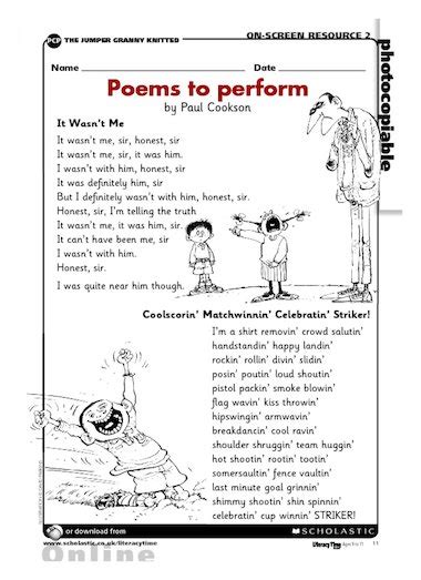 poems to perform year 4