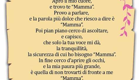 Poesie dedicate alla mamma