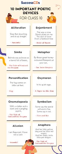Poetic Devices With Examples Class 10