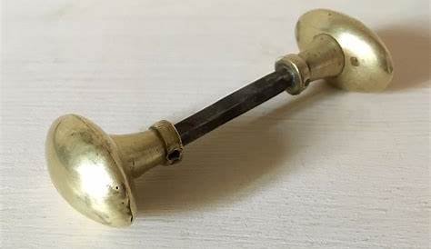 Old brass door handle french vintage brass door handle