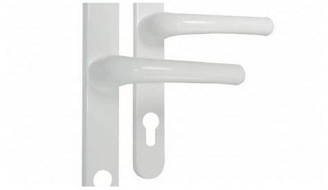 Poignee De Porte Pvc Blanche Poignée Double AXE92 Pour Extérieure Blanc