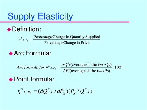 Point Elasticity Definition