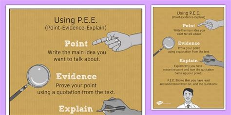 point evidence explain examples pdf