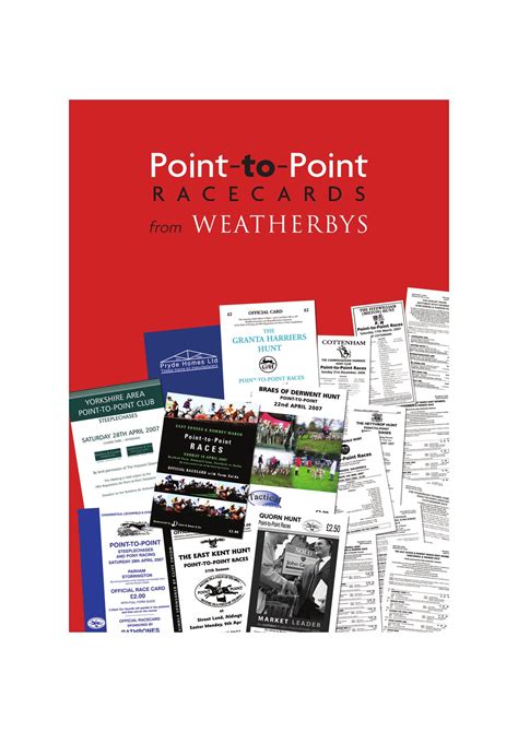 point to point racecards