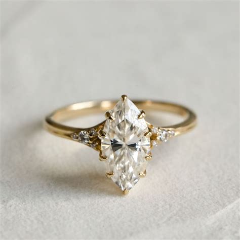 pointed engagement ring