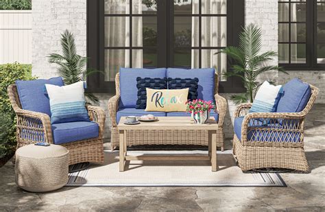 Benchcraft Clear Ridge Outdoor Conversation Set Virginia Furniture