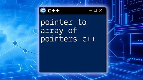 Pointers To Pointers In Cpp