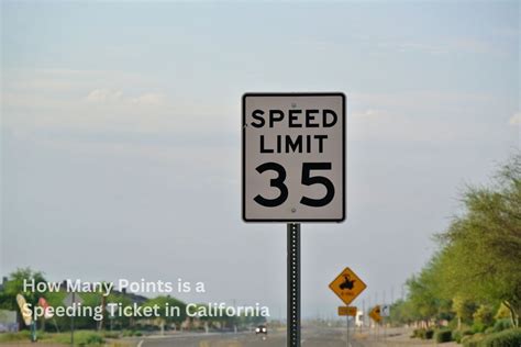 Points For Speeding In California