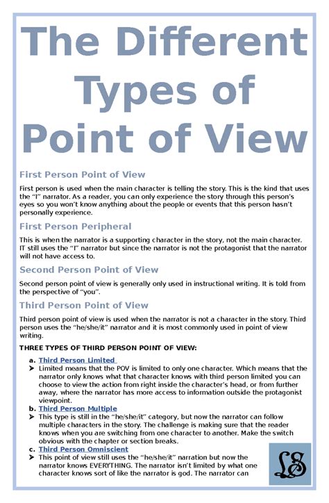 Points Of View Types