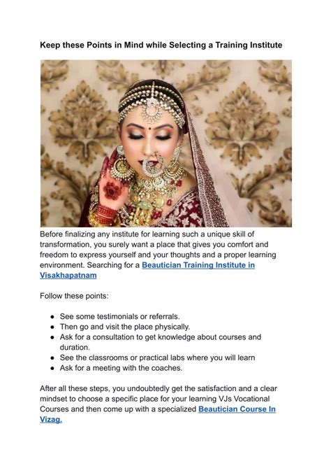 points to keep in mind