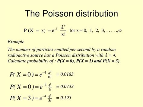 Poisson Distribution Examples With Percentage