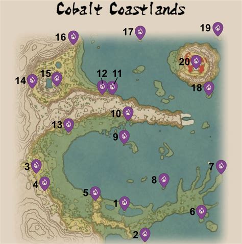 Pokemon Legends Arceus Cobalt Coastlands wisp locations map AllGamers