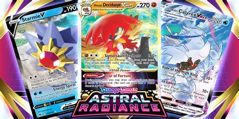 Pokémon TCG Astral Radiance's Hisuian Starter Evolution Cards Revealed