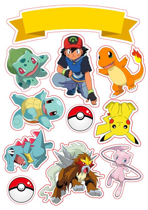 Pokemon Cake Topper Cake Toppers Cake Decorations