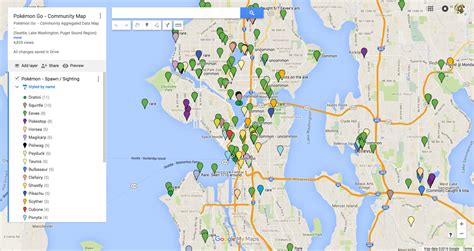 Pokémon Go Community Map (Seattle/Washington) Official Comments