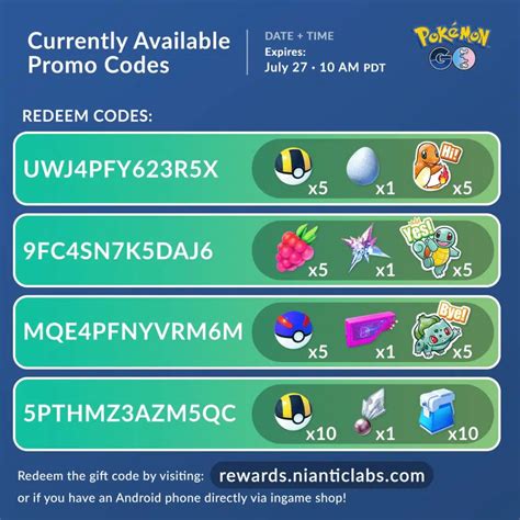 Pokémon GO Promo Codes [Jan 2022] Berries, clothing, and