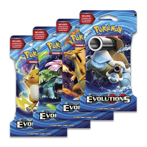Pokemon TCG XY Evolutions, A Booster Pack Containing 10 Cards Per Pack