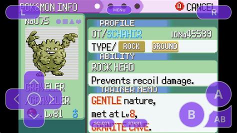 pokemon emerald how to evolve graveler without trading