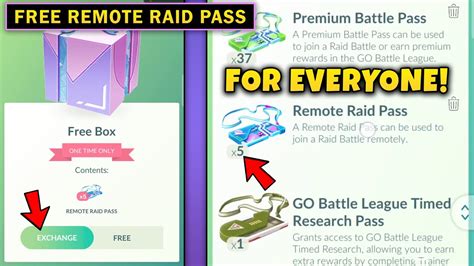 pokemon go free remote raid pass code