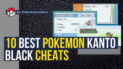pokemon kanto black cheat codes