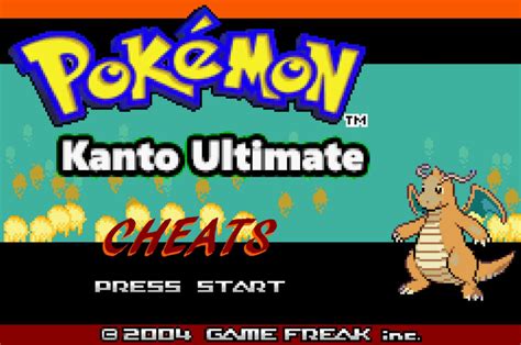 pokemon kanto ultimate cheats