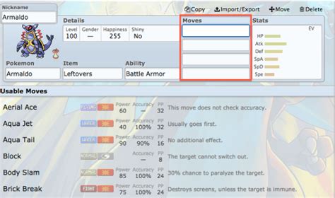 pokemon showdown builder