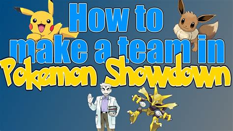 pokemon showdown teams idea