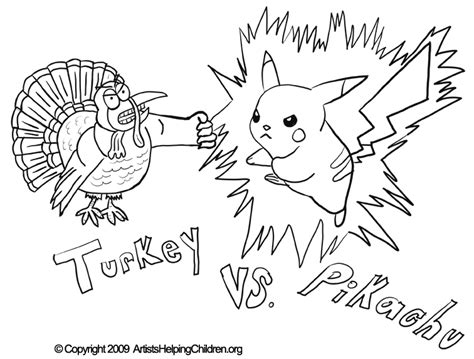Pokemon Thanksgiving Coloring Pages