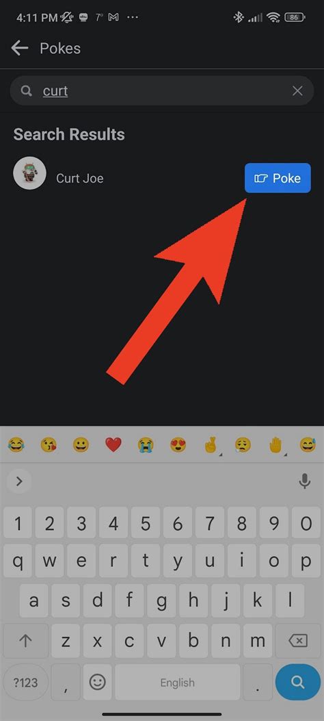 Poking On Facebook App