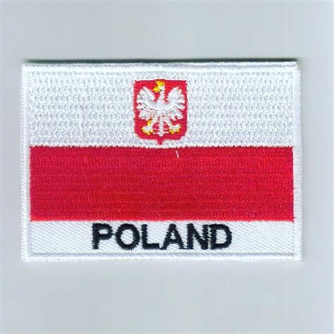 poland flag patch size