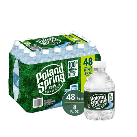 poland spring water 8 fl oz pack of 48