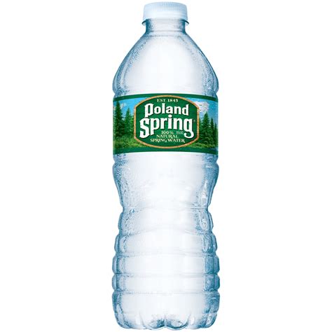 poland spring water bottle inches