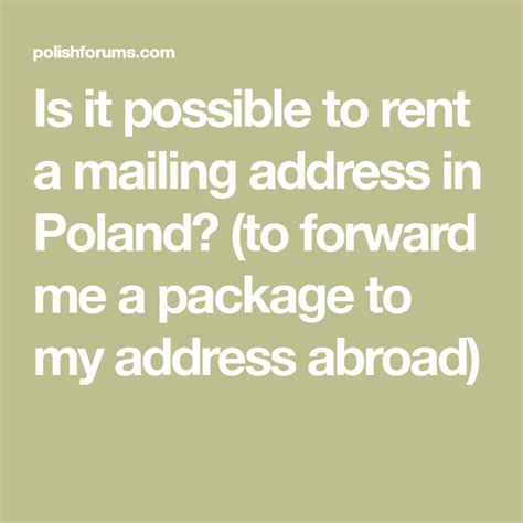 Poland Valid Address