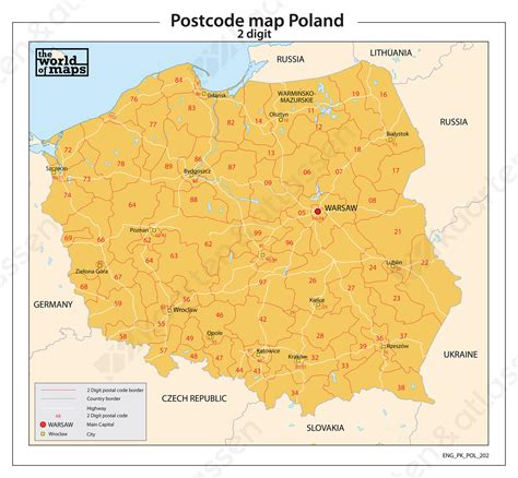 Poland Zip Code Map