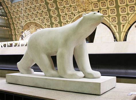 François Pompon's Polar Bear Picture of Musee d'Orsay, Paris