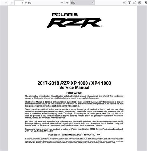 2009 Polaris Sportsman XP 850 Service/Repair ManualPDF CD