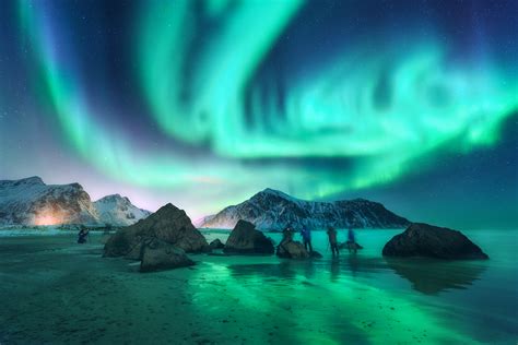 polarlichter norwegen wann zu sehen