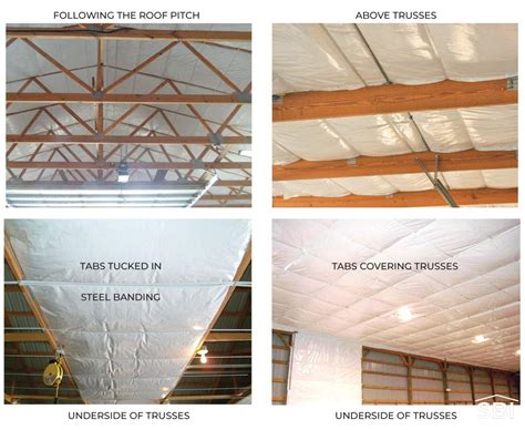 pole barn insulation options for ceiling