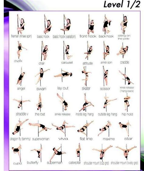 pole dance beginner poses